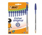 BIC Cristal Ballpoint Pen Medium Blue 10 Pack