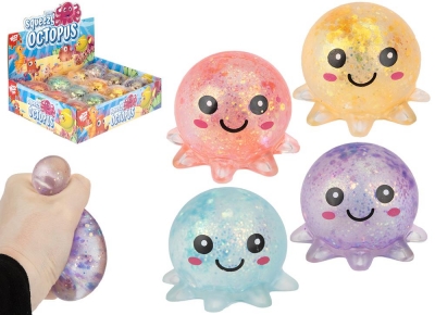 Sugar Maltose Squeeze Glitter Octopus 6.6cm