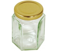 Tala Hexagonal Jar Gold Screw Lid 228g / 8oz