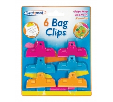 Bag Clip 6 Pack ( Assorted Colours )