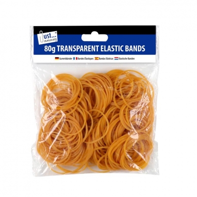 Transparent Elastic Bands 80gm