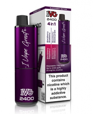 IVG 2400 Blackberry Edition 4 in 1 Disposable Vape Kit