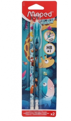 Graph Pencil Extru Hb Eras X2 + 1 Pencil Grip Jungle Fev Bl