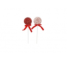 Christmas Stripe Lollipop Pick 8x27cm
