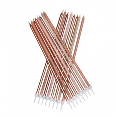 Extra Tall Neutral Candles Pack Of 16