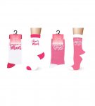 Ladies Cotton Mothers Day / Love Mum Design Socks