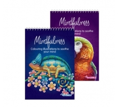 Spiral Advanced Colouring Book 8"x6" Mindfulness