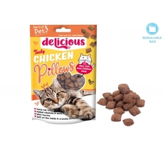 Pets Chicken Filled Pocket Cat Treats 80G