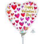9" Happy Valentines Day Painterly Hearts