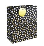 Mono Dots Black Large Bag