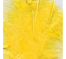 Eleganza Craft Marabout Feathers Mixed Sizes Yellow 8G