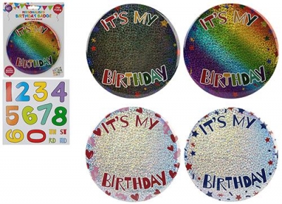 Party Party Giant 6" Personalised Birthday Badge