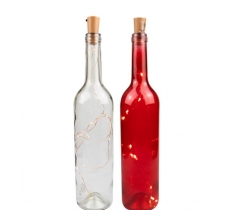 Christmas Wine Bottle With Light Up Cork
