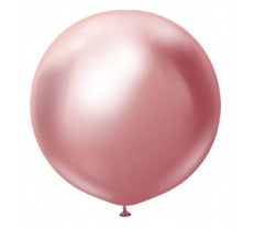 Kalisan 24" Mirror Pink Latex Balloons 2 Pack