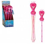 Princess Love Heart Bubble Wand 15"