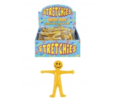 Strecthies Yellow 5cm Smiley Face Man X 144 ( 9p Each )