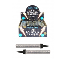 Silver 15cm Ice Fountain Firework Candle 2 Pack