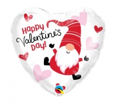 Qualatex 18" Heart Valentines Day Gnome Balloon
