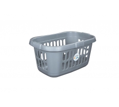 WHAM CASA HIPSTER LAUNDRY BASKET SILVER