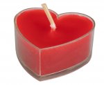 Valentines Day Heart Shape Tealights 8 Pack