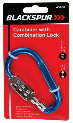 Carabiner With Combination Lock