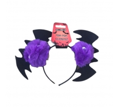 Halloween Bat Pom Pom Headband