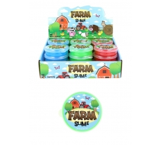 Farm Animal Slime Tubs (7cm x 2cm) 3 Assorted Colours