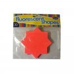 County Fluorescent Stars 100mm 30 Pack