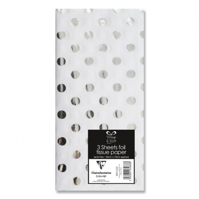 Foil Tissue Silver 3 Sheets