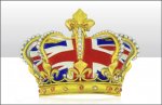 Union Jack Crown Printed Magnet