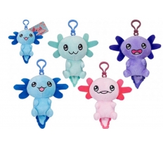 Sitting Chibi Axolotl Clip On 10cm 4 Assorted