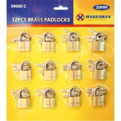 Padlock Set Wolfdog 20mm x 12 Pack