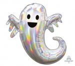 Iridescent Ghost SuperShape Foil Balloons 25" x 28"