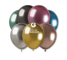 Gemar 5" Latex Balloons Shiny 50 Pack ( Assorted )