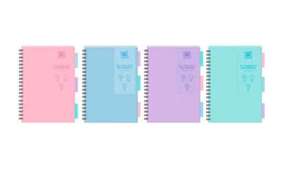 Pastel A4 PP Subject Notebook 200 pages 80gsm