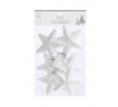 POLYSTYRENE HANGING STARS 6pk