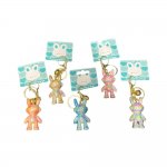 Bunny Rabbit Acrylic Sparkling Keyring ( Assorted Colours )