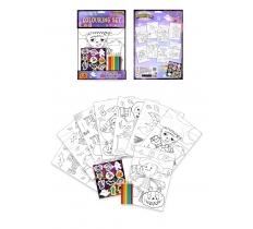 Halloween Colouring Set with Stickers