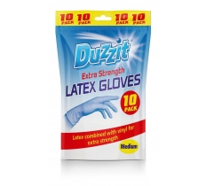 Latex Gloves Medium 10 Pack