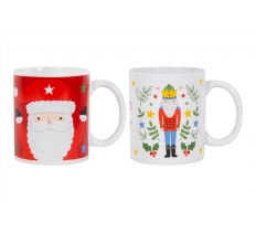 Santa & The Nutcracker Mug Assorted