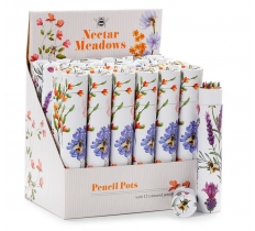 Nectar Meadows Large Pencil Pot with 12 Colouring Pencils