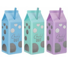 Milk Carton Style Bottle With Holographic Print