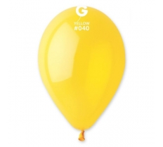 Gemar 13" Pack 50 Latex Balloons Crystal Yellow #040