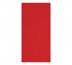 6 Glitter Tissue Paper Red