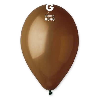 Gemar 13" Pack 50 Latex Balloons Brown #048