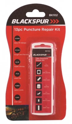 Blackspur 13 Pack Puncture Repair Kit