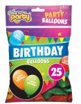 Happy Birthday Balloons 25 Pack