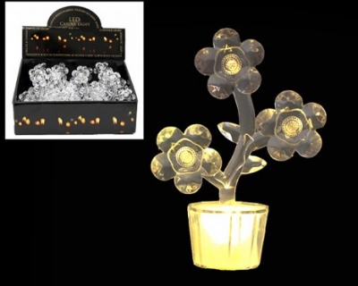 Led 3 Stem Flower