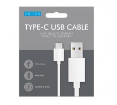 Type-C to USB White Cable 1M