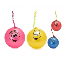 20" (50CM) MEGA SMILEY FACE FRUIT SCENTED BALL WITH KEYRING